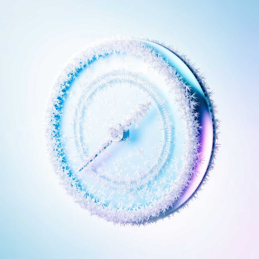 A frost covered gauge with the needle swung low into the cold
